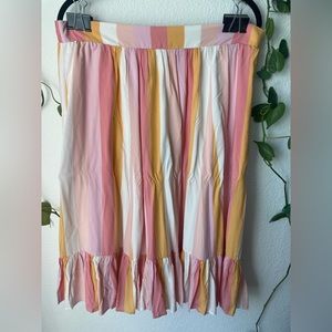 ModCloth Collectif Katherine Peachy Stripe skirt